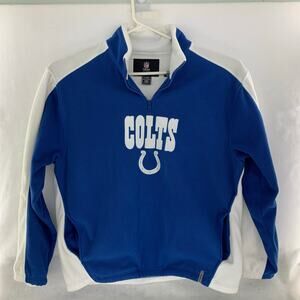 Vintage Reebok NFL Indianapolis Colts 1/4 Zip Fleece Pullover - Men's Large